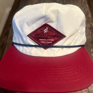 Staunch Traditional Outfitters Hat White Vented Adjustable Snapback Rope Golf